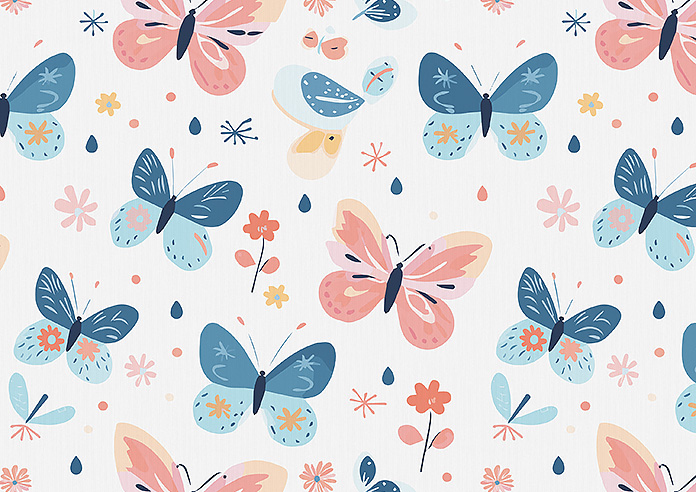 Butterfly Garden, Crystal - Roman Blind - Image 7